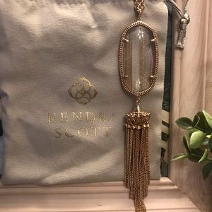 Kendra Scott Rayne Tassle Necklace in Rose Gold